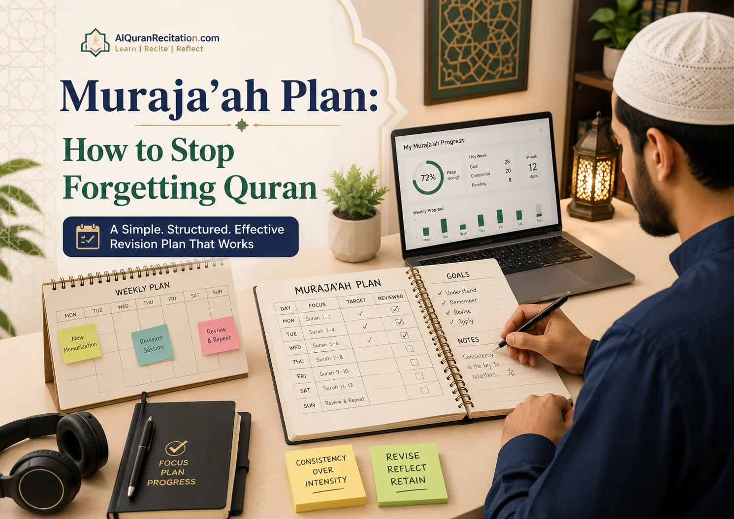 Muraja&rsquo;ah Plan: How to Stop Forgetting Quran