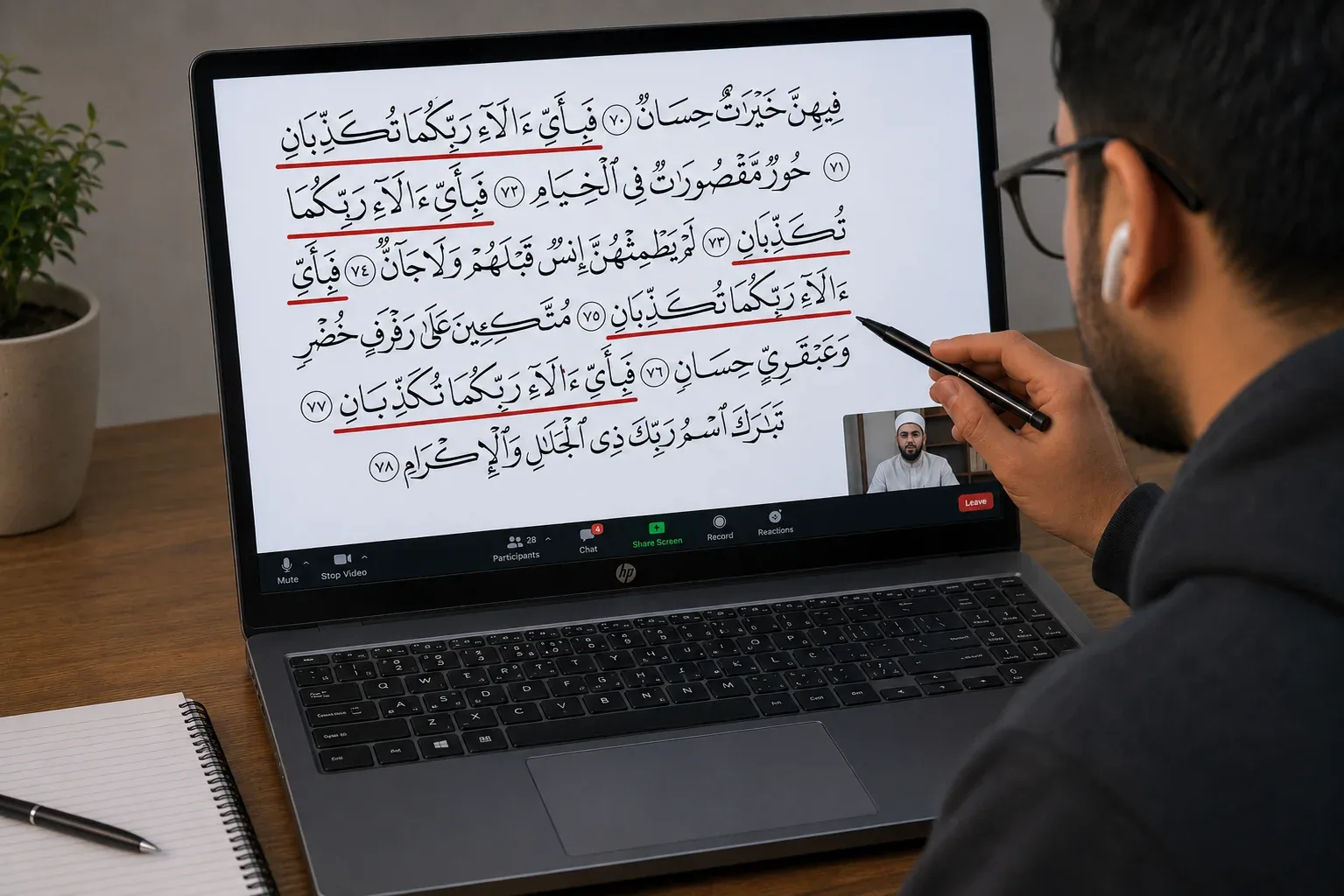 معلم حفظ القرآن يستمع أونلاين